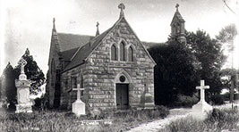 Photo of St Charles Borromeo Church around 1912