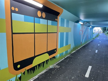 Mural at West Ryde Underpass