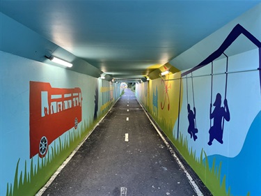 Mural at West Ryde Underpass