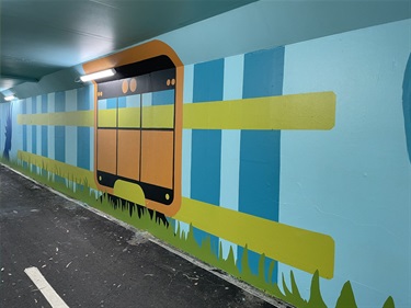 Mural at West Ryde Underpass