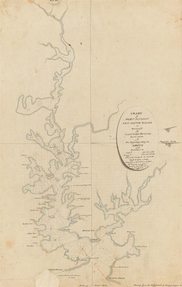Map showing the main Port Jackson groups identified between 1788 and 1795. Chart of Port Jackson New South Wales, Mitchell Library SLNSW