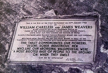 Photograph of the plaque in 1949.