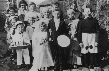 Children in fancy-dress for fund raising for Princes Regent Swimming Club, 1932. The club was formed in 1932 by around 20 families who lived in the area bounded by Princes, Regent, Wade, Osborne and Waterview Streets. With Council’s support, they obtained a lease from the Sydney Harbour Trust and created an enclosure on the river. Ryde Library Service. Acc. 4892143. Princes Regent Swimming Club / 3