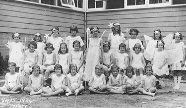 Putney Public School, 1924. With wings and wands, these girls were ready for a Christmas pageant. Ryde Library Service. Acc. 5158133. Putney Public School / 2