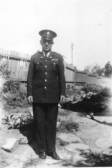 Cecil ‘Bill’ Ewings, in the uniform he wore as toll collector on Ryde Bridge, 1936.  The original Ryde Bridge was opened in December 1935. Financed by a grant of £53,000 and a loan of £80,000, tolls were introduced to repay the loan. These charges were collected until midnight on 30 June 1949. Ryde Library Service. Acc. 5756006. Ewings family /1