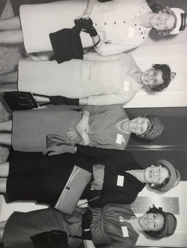 Opening of Ryde Civic Centre, 1964.  Well-dressed official guests at the opening of the Ryde Civic Centre in August 1964. Typical of the time were the hats and gloves.