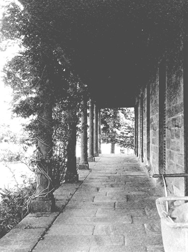 Eastern verandah of Helenie, Meadowbank, 1931. Stone-flagged verandah of Isaac Shepherd’s house Helenie. The house was demolished in 1939 and the estate became TEI Electrical, later Seimens Plessey and the site is now apartment buildings to the east of Meadowbank Railway Station. Ryde Library Service. Acc. 4969316. Helenie, Meadowbank / 11.