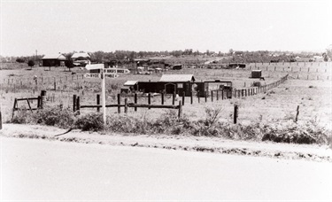 Junction of Lucknow Road (now Epping Road) and Lane Cove Road 1938. Looking west. Until well after the Second World War, the northern section of the current Local Government Area was rural in nature and character; famed for its orchards, market gardens and poultry farms. Ryde District Historical Society. Image 6330; negative 242/1a.