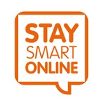 Orange box with 'Stay Smart Online'