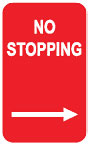 no stopping sign