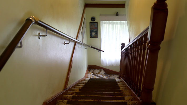 handrail inside house