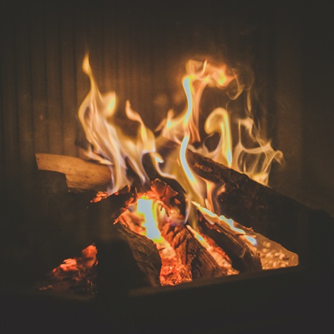 Wood fire