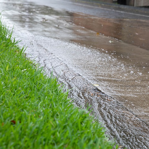 Flooded road