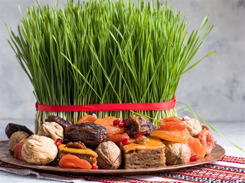 Nowruz setting table decoration with wheat grass_MREC.jpg