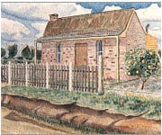 Painting of Granny Smith's Home, North Road, Eastwood