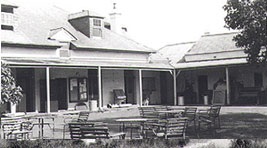 Rear courtyard of The Hermitage in 1954