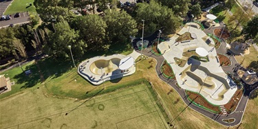 Aerial View of the Skate Park
