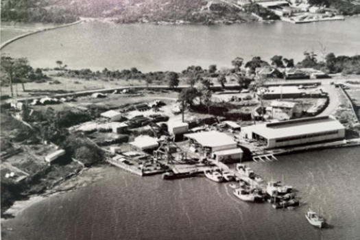 Aerial photo of 1940s Slazenger factory on Putney Park