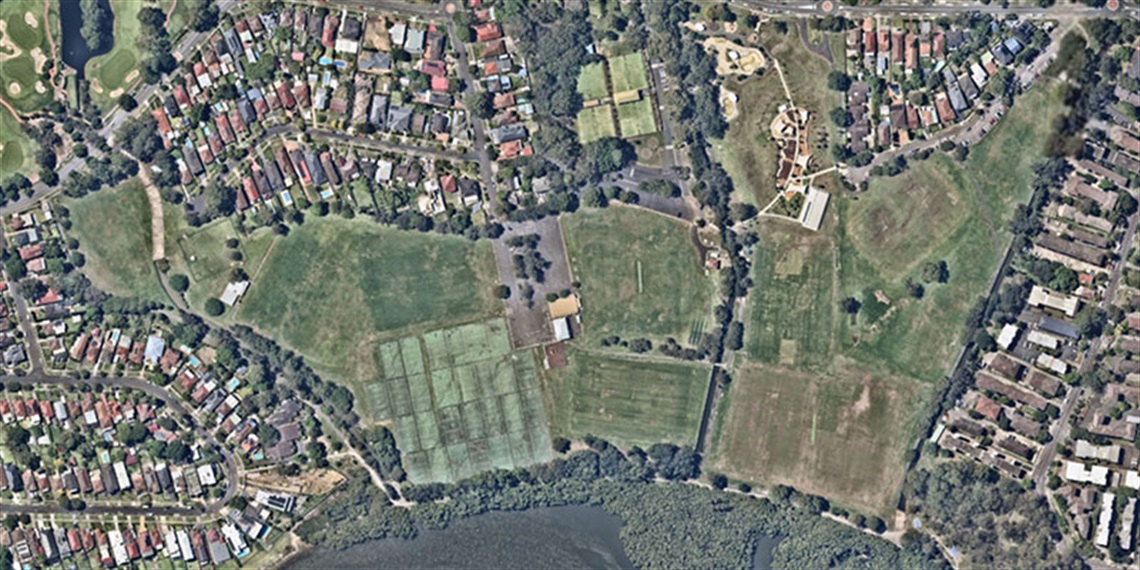 Aerial map of Meadowbank Park
