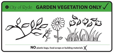 Garden organics bin sticker
