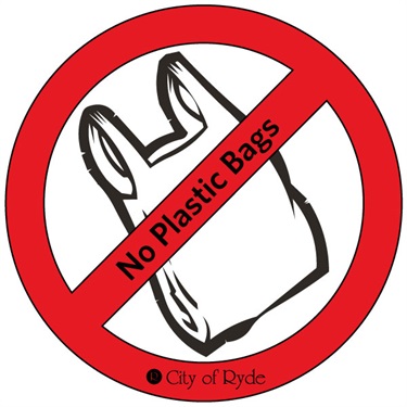 No plastic bags sticker