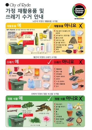 Waste Guide Flyer - Korean - Front